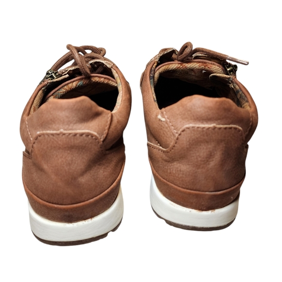 B.O.C Womens Khloe Rust Faux Nubuck Suede Leather, Velvet Lined Sneaker Size 8M - Picture 7 of 13